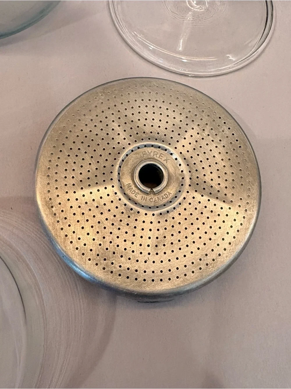 VTG Pyrex 7754 Stovetop Glass Percolator Complete with Pump, Basket
